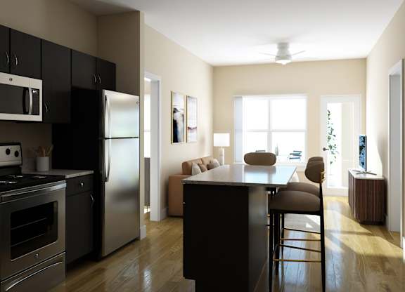 Dominium_Vivir at Ballpark_Kitchen 2 render