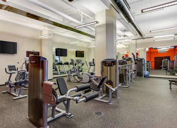 Gym at Arcade Apartments, St Louis