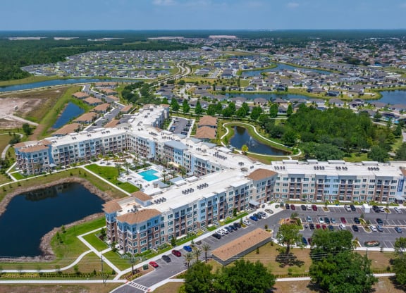 Osprey Park aerial view of community at Osprey Park 62+ Apartments, Florida