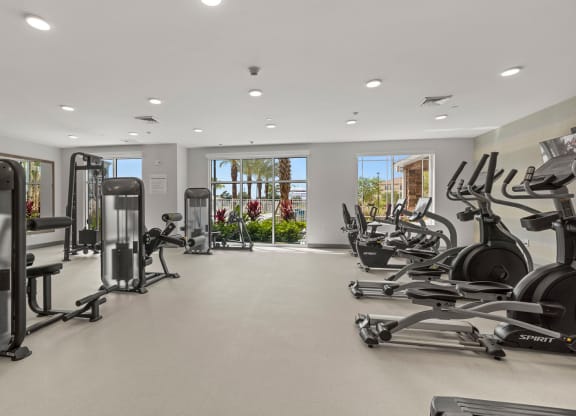 Clubhouse_Fitness Center at Osprey Park 62+ Apartments, Florida, 34758