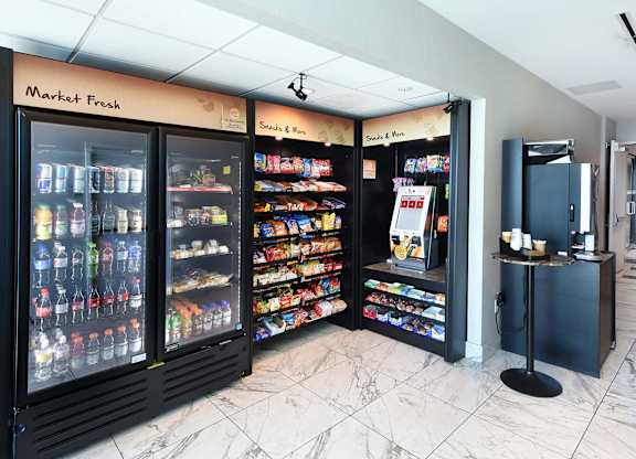 A market fresh section in a store with a variety of products.