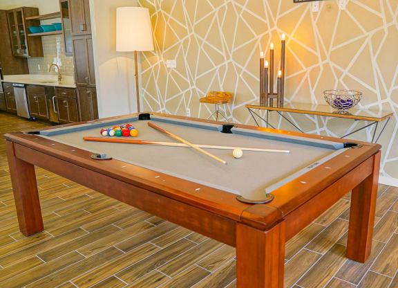 Pool table at Venture Apartments iN Tech Center in Newport News VA