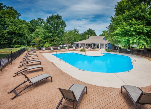 Pool and Sundeck at Arbor Ridge in Greensboro, NC