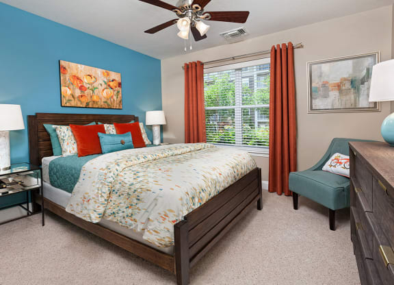 Bedroom at Smiths Landing Apartments in Blacksburg VA