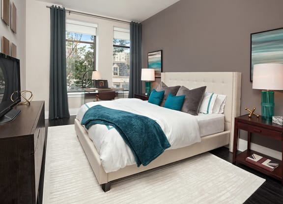 Bedroom at Deco at CNB luxury apartments