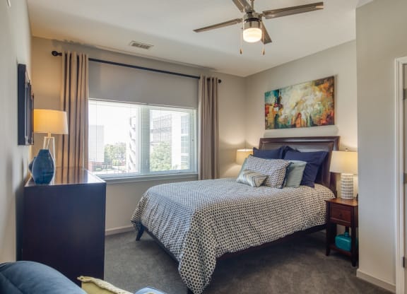Bedroom at Apartments in Downtown Newport News