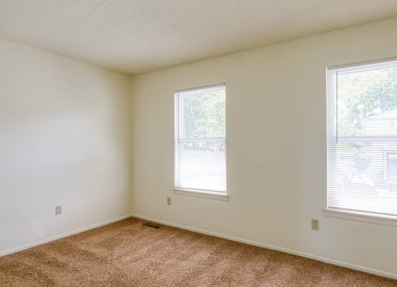 Room with large windows at The Everett Apartments , Roanoke, VA 24018