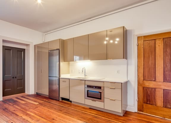 Kitchen 3 at Linden Row Apartments in Richmond VA