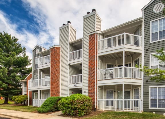 Large balconies available at The Crest on Hampton Hollow, Silver Spring, Maryland