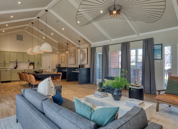 Clubhouse Living Area at The Crest on Hampton Hollow, Silver Spring, Maryland