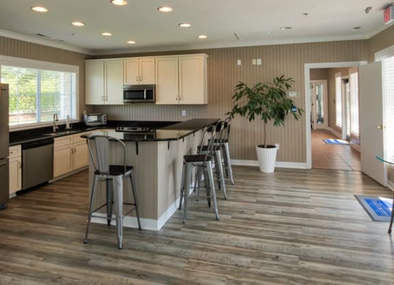Community Room Kitchen at Virginia Beach Apartments
