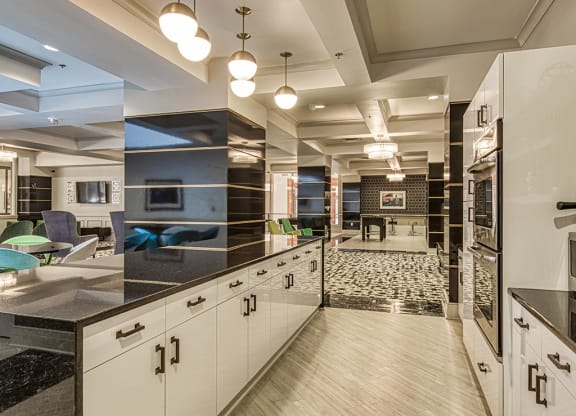 Clubroom Kitchen  at Deco at CNB in Richmond VA 2