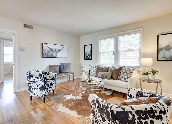 Living Room at Kensington Place Apartments