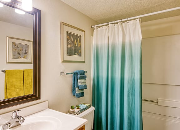 Bathroom in Lakeridge Square Apartments in Ashland VA