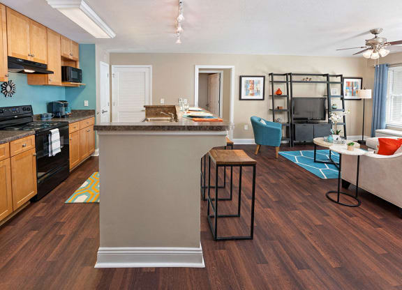 kitchen at Smiths Landing Apartments in Blacksburg VA