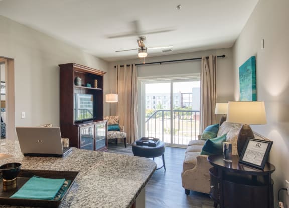 Living Room View Liberty Apartments in  Newport News