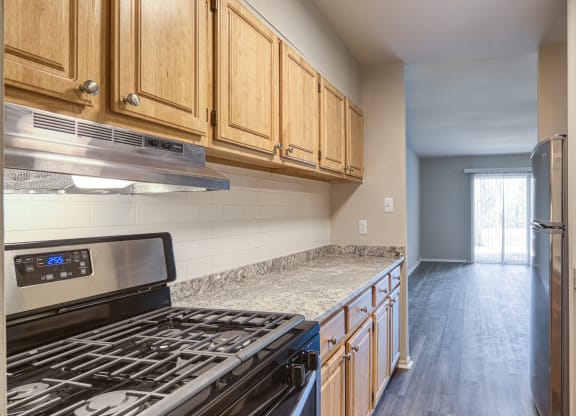 The Kitchen area in a Stratford Hills Garden Unit