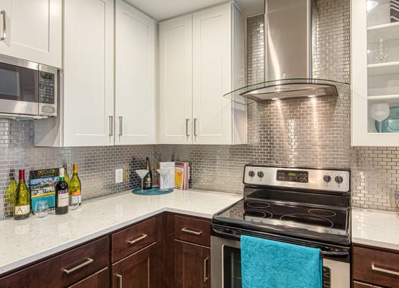 Kitchen at Deco at CNB Apartments in Richmond VA