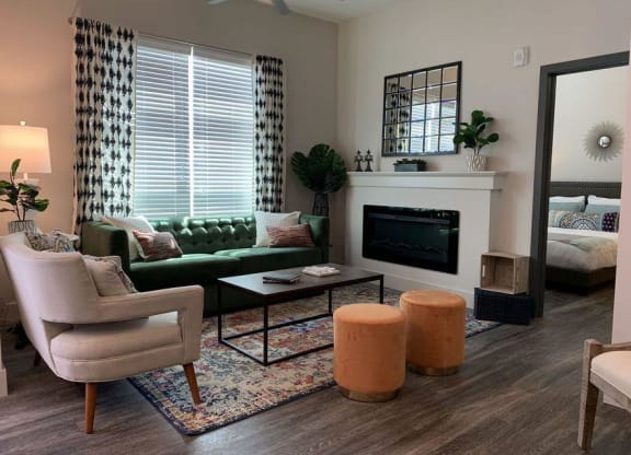 Living Room at  Lumina Apartments in New Orleans