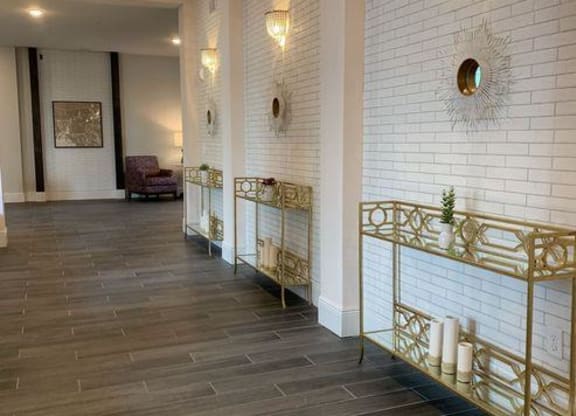 Hallway at Lumina Apartments in New Orleans
