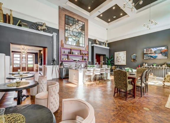 Clubroom at the Delaneaux in New Orleans LA