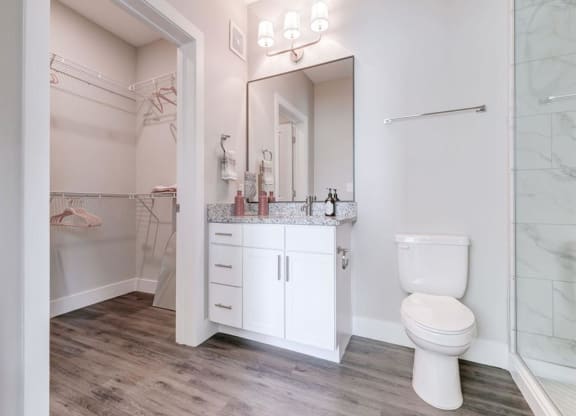 Bathroom 2 at The Delaneaux Apartments in New Orleans LA