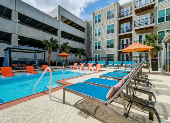 Pool 3 at The Delaneaux Apartments in New Orleans LA