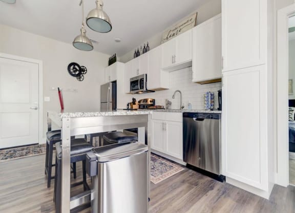 Kitchen 4 apartments N at The Delaneaux Aew Orleans LA