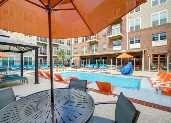 The Delaneaux Apartments Pool in New Orleans LA