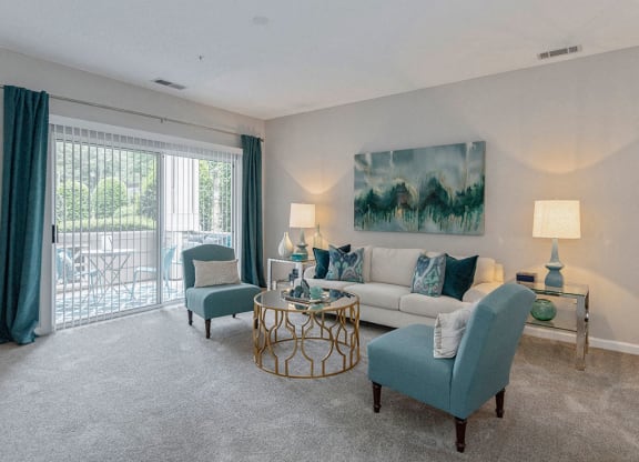 Living Room at Mayfaire Apartments in Raleigh NC