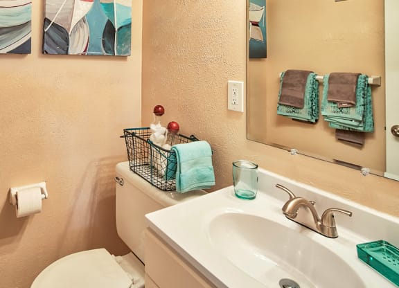Bathroom  at Mariners Green Apartments  in Newport News VA