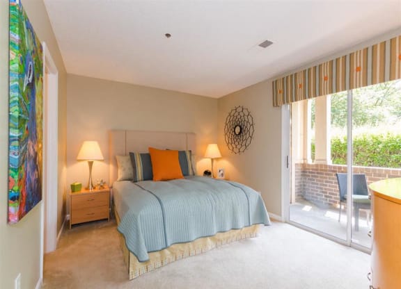Primary Bedroom at Northlake Apartments in Charlotte NC