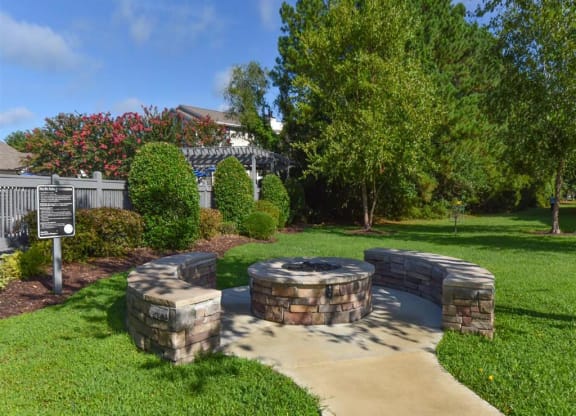 Cape Harbor Apartments in Wilmington NC firepit