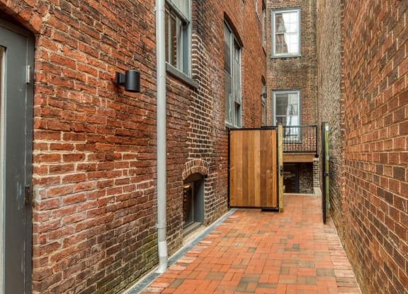 Alley at The Edgar at Linden Row Apartments