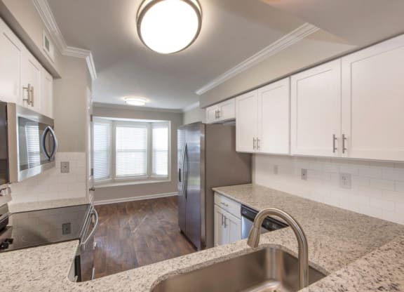 Renovated Kitchen at Fairgate Townhome and Apartments