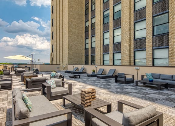 Conversation areas on the Patio Rooftop
