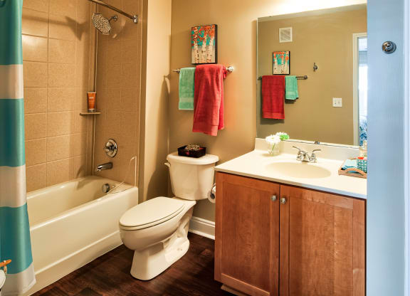 Linen closet at apartments in Blacksburg VA