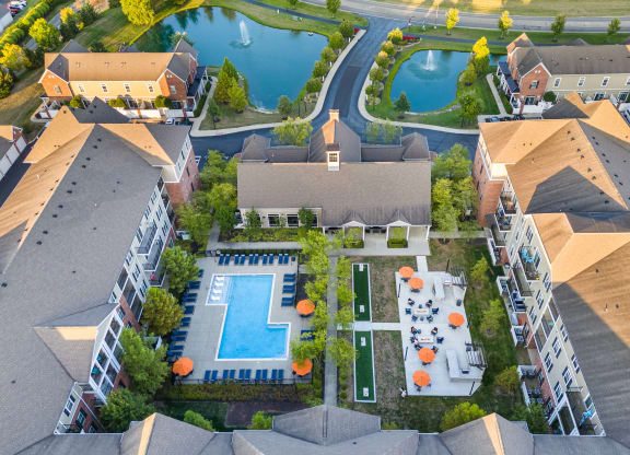 Birdseye view at Strathmoor Apartments , Dublin, Ohio