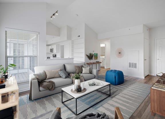 Living Area  at The Farms Apartments in Columbus, OH, 43221