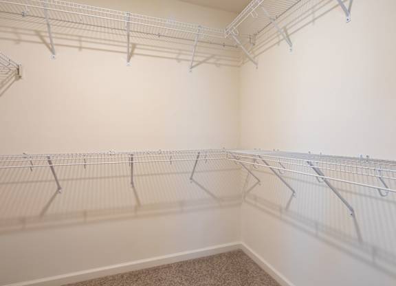 Generous Walk-In Closets With Shelving at The Mark, Virginia, 22801