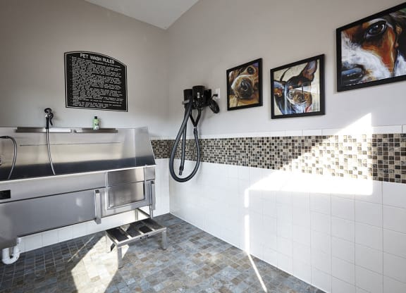 Pet Washing Room at Pet friendly apartments near Southern Pines