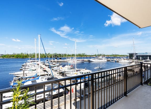 Balcony View at Pier 33 Apartments at Pier 33 Apartments, North Carolina