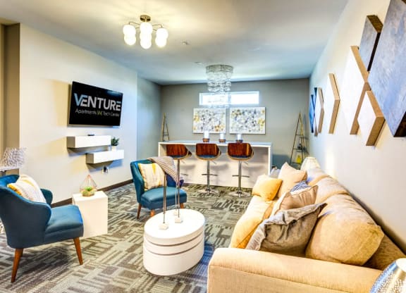 Clubhouse at luxury apartments in Newport News VA