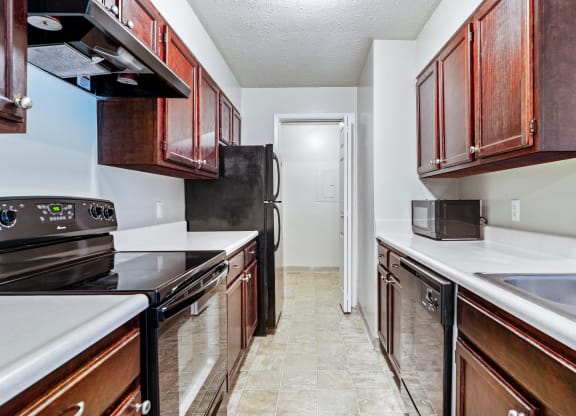 New kitchen at Chimney Top Apartments