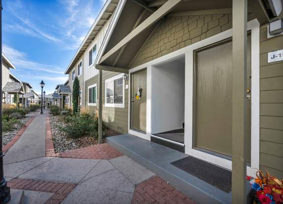 Residential Street with houses at Peaks at the Park, Reno, Nevada
