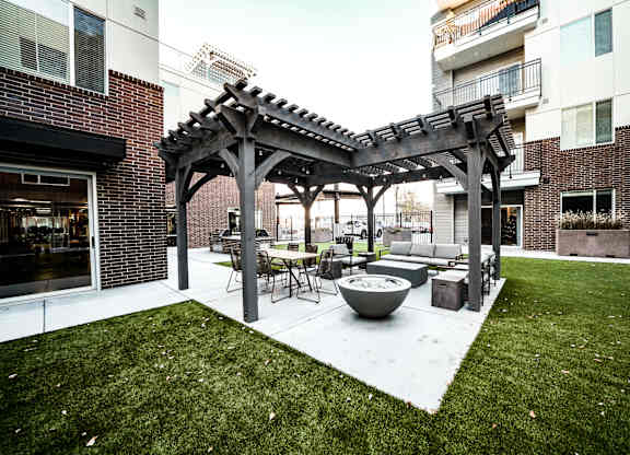 Patio with Table and chairs at 400 Element, Utah