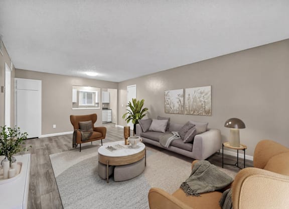 Modern Living Room at Peaks at the Park, Reno