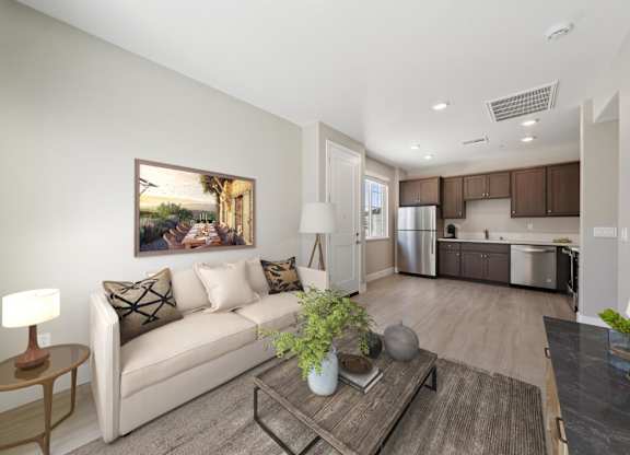A Living Room with a Couch at Montessa Apartments, Vacaville, CA