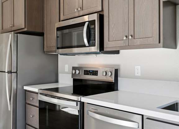 Equipped Kitchen at Montessa Apartments, Vacaville, CA, 95687