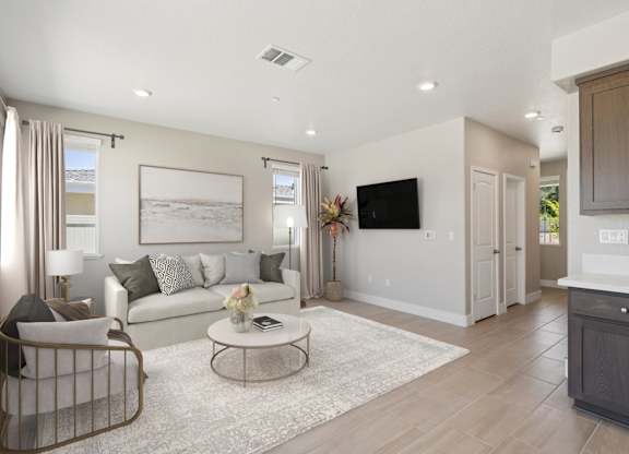 Living Room with TV at Montessa Apartments, Vacaville, 95687
